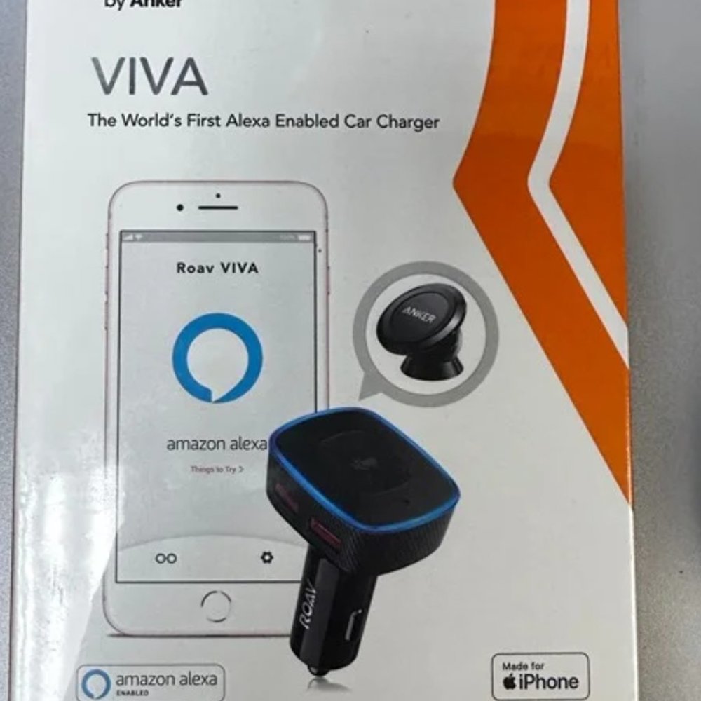 Roll over image to zoom in Roav Viva Pro, by Anker, Alexa-Enabled 2-Port USB Car